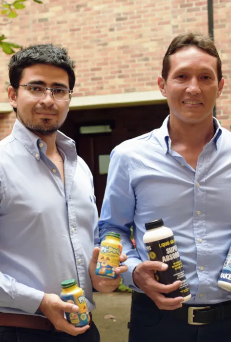 Andrés Kuratomi y Juan David Iragorri, emprendedores que crean productos reciclando pañales